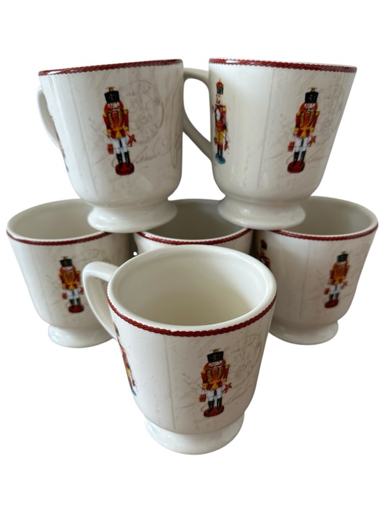 Williams Sonoma Other - Williams Sonoma Nutcracker Christmas Holiday Festive Set of 6 Mugs